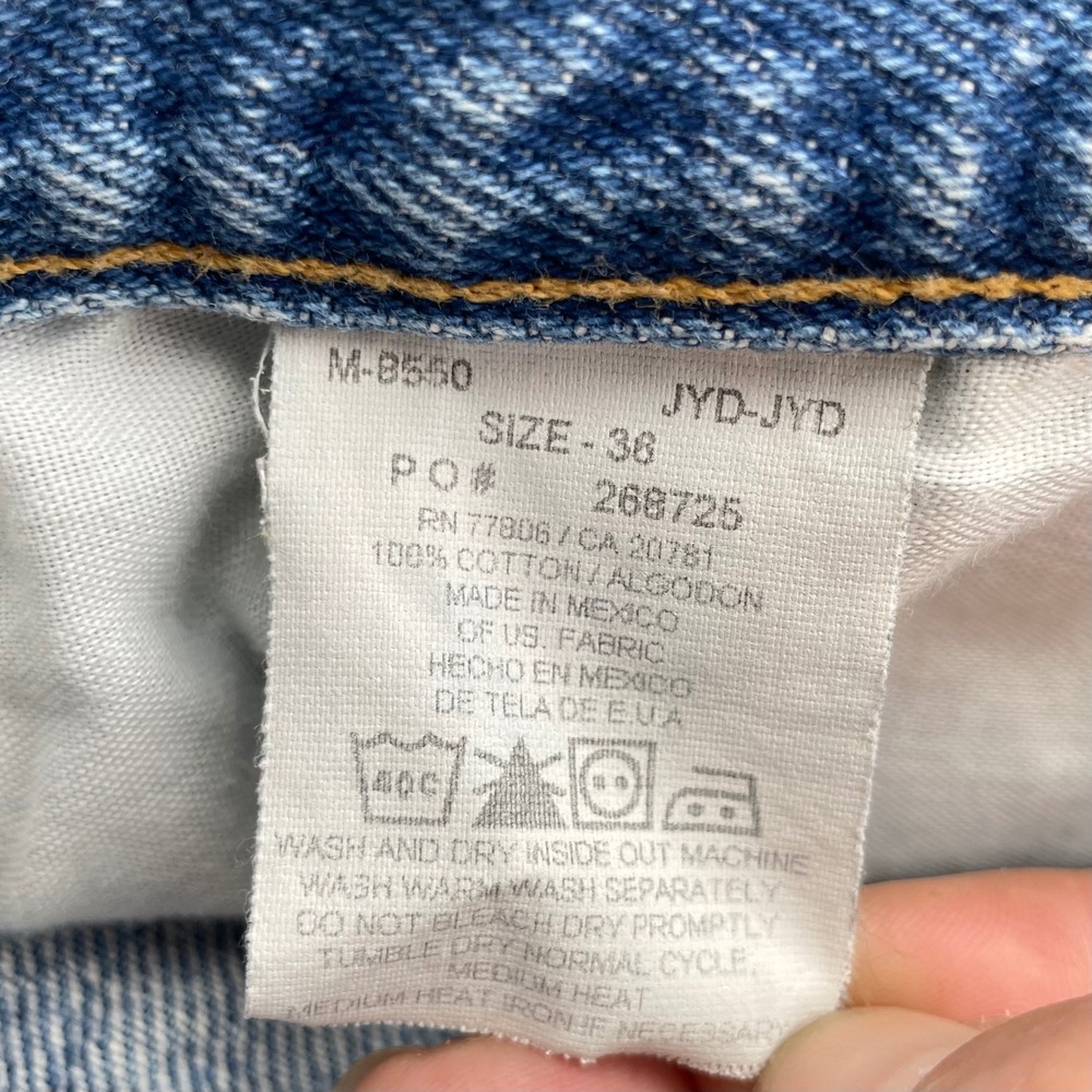 Tommy Hilfiger Jeans Mens Vintage Denim Shorts Size 36 Blue Y2K M-8550 Logo - Picture 10 of 13